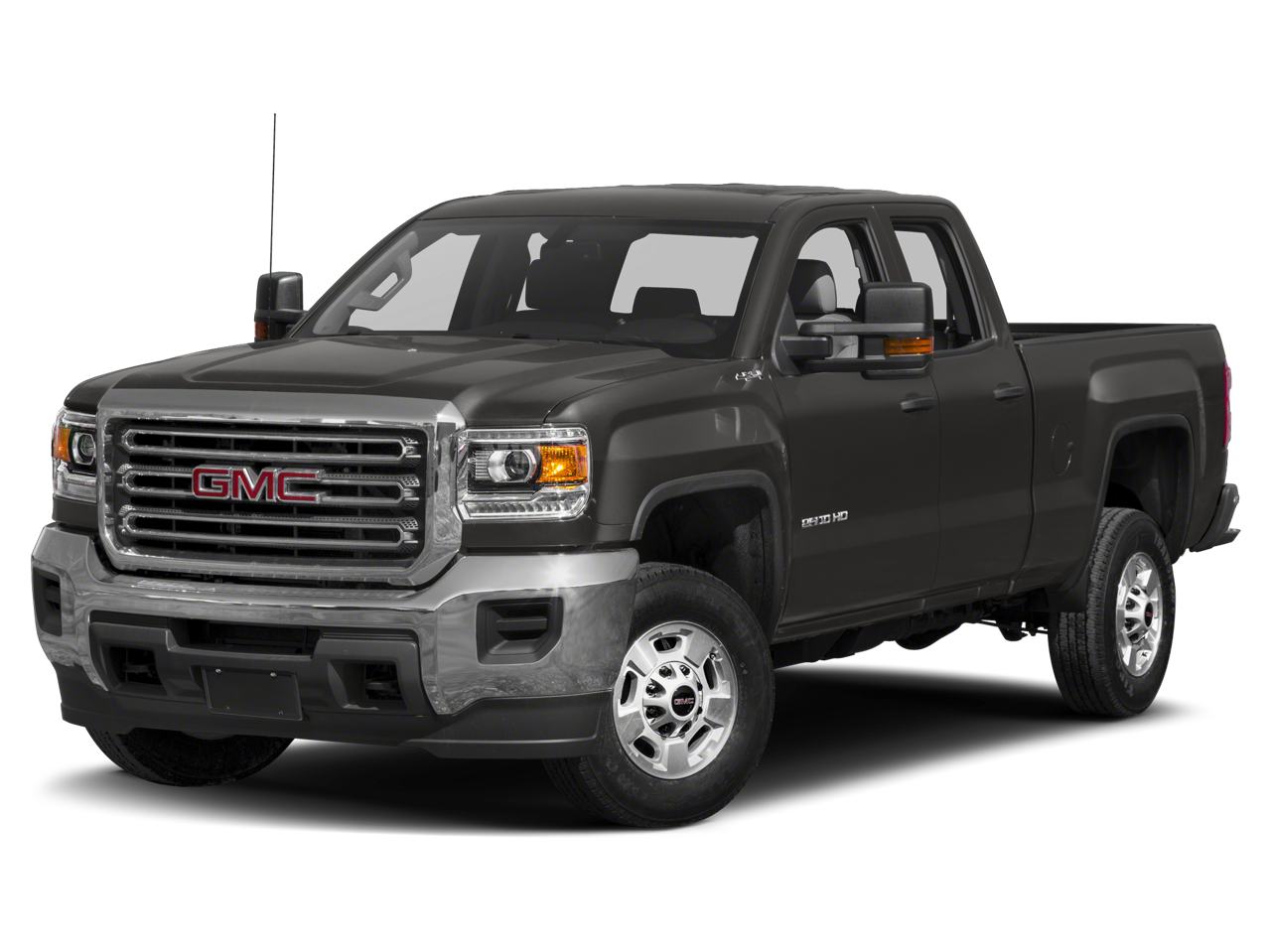 2019 GMC Sierra 2500 HD Denali in Summit White — front three-quarter view