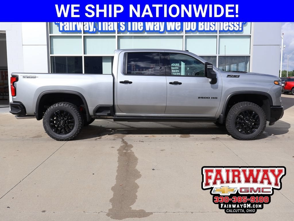 2026 Chevrolet Silverado 2500 HD LTZ in Sterling Gray Metallic — front three-quarter view
