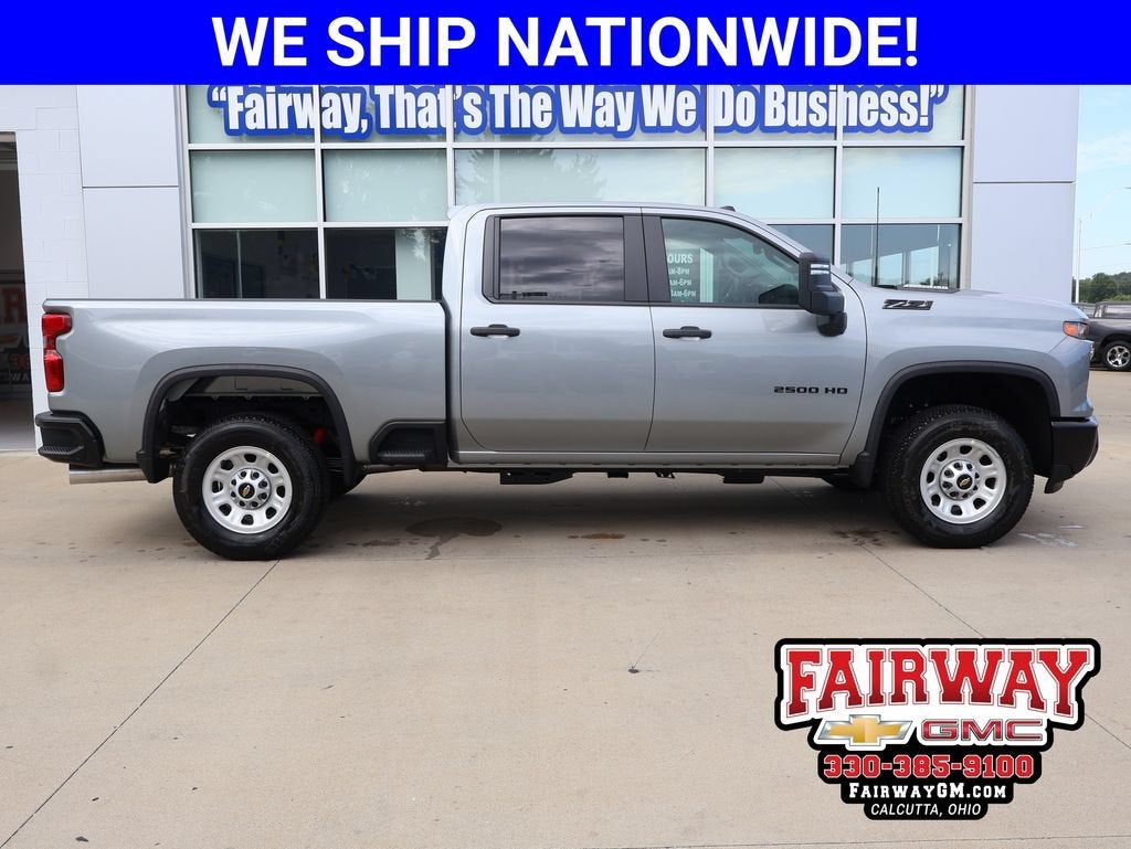 2026 Chevrolet Silverado 2500 HD WT in Sterling Gray Metallic — front three-quarter view