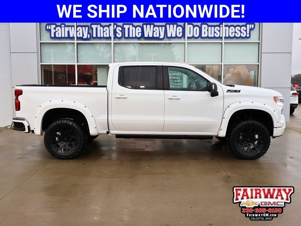 2026 Chevrolet Silverado 1500 RST in Summit White — front three-quarter view