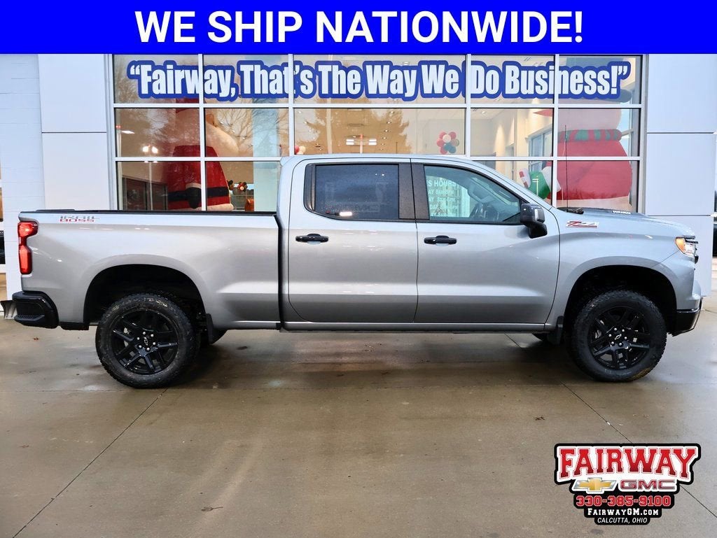 2026 Chevrolet Silverado 1500 LT Trail Boss in Sterling Gray Metallic — front three-quarter view