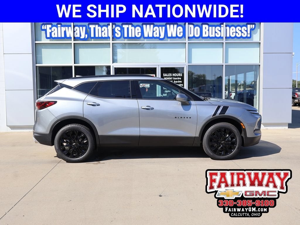 2026 Chevrolet Blazer 2LT in Sterling Gray Metallic — front three-quarter view
