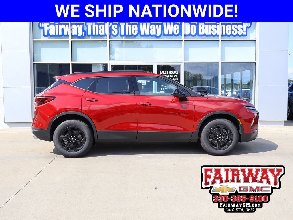 2026 Chevrolet Blazer 2LT in Radiant Red Tintcoat — front three-quarter view